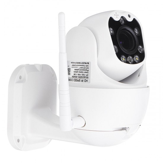 8LEDs HD 1080p PTZ Outdoor IP Camera Pan Tilt 5X Zoom IR Network Security Camera