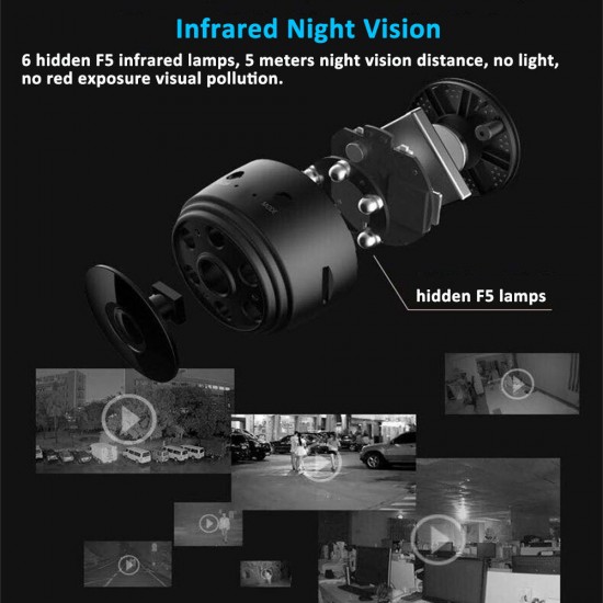 A9 1080P HD Mini Wireless WIFI IP CameraDVR Night Vision Home Security