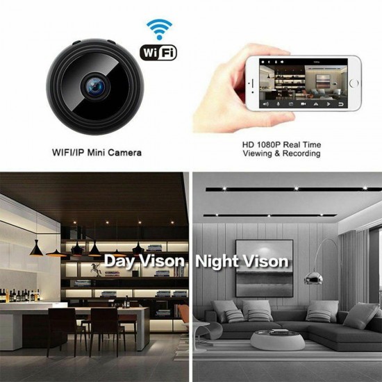 A9 1080P HD Mini Wireless WIFI IP CameraDVR Night Vision Home Security