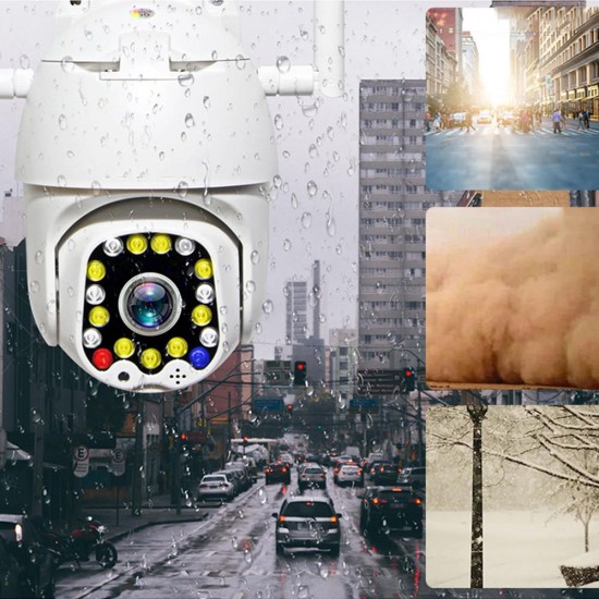 HD 1080P Outdoor Waterproof Wireless IP Camera 500W Pixel Full Color Night Vision PTZ Smart Home Two-Way Audio Motion Detections Camera HD 1080P Outdoor Waterproof Wireless IP Camera 500W Pixel Full Color Night Vision PTZ Smart Home Two-Way Audio Motion Detections Camera