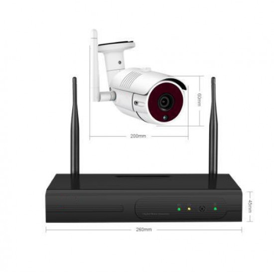 1080P 8CH NVR Audio Record Outdoor Night Vision CCTV Camera Video Surveillance System