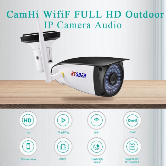 1080P HI3518E CamHi APP Wifi IP Camera CCTV 2MP Outdoor Wireless Surveillance IP Camera 1080P HI3518E CamHi APP Wifi IP Camera CCTV 2MP Outdoor Wireless Surveillance IP Camera
