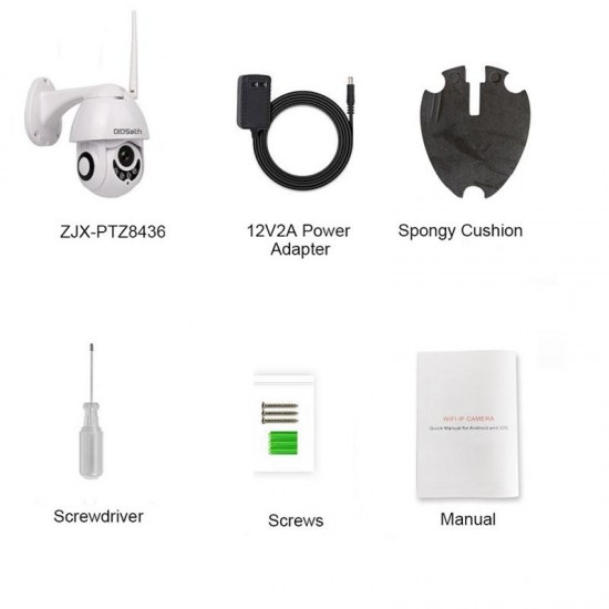 1080P 2MP Mini IR-cut PTZ Waterproof IP Camera For Home Security Support Night Vision 1080P 2MP Mini IR-cut PTZ Waterproof IP Camera For Home Security Support Night Vision