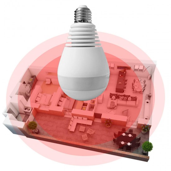 E27 360° Panoramic 1080P IR Camera Light Bulb Wifi Fisheye CCTV Security Camera E27 360° Panoramic 1080P IR Camera Light Bulb Wifi Fisheye CCTV Security Camera