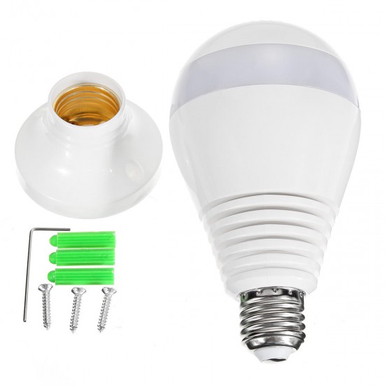 E27 360° Panoramic 1080P IR Camera Light Bulb Wifi Fisheye CCTV Security Camera E27 360° Panoramic 1080P IR Camera Light Bulb Wifi Fisheye CCTV Security Camera