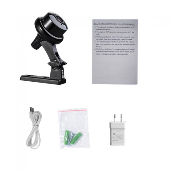Button Q6 Mini 1080P IP Night VIsion WiFi Camera Supportto 128GB Card Motion Detect Audio Button Q6 Mini 1080P IP Night VIsion WiFi Camera Supportto 128GB Card Motion Detect Audio