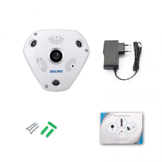 Fisheye Camera Support VR QP180 Shark 960P IP WiFi Camera 1.3MP 360 Degree Panoramic Infrared Night Vision Camera Fisheye Camera Support VR QP180 Shark 960P IP WiFi Camera 1.3MP 360 Degree Panoramic Infrared Night Vision Camera