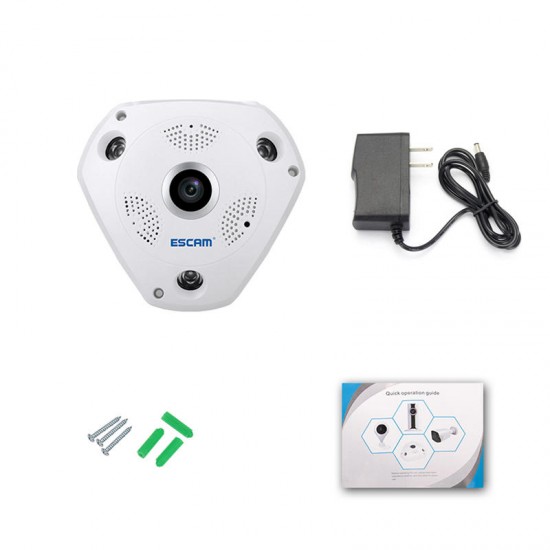 Fisheye Camera Support VR QP180 Shark 960P IP WiFi Camera 1.3MP 360 Degree Panoramic Infrared Night Vision Camera Fisheye Camera Support VR QP180 Shark 960P IP WiFi Camera 1.3MP 360 Degree Panoramic Infrared Night Vision Camera