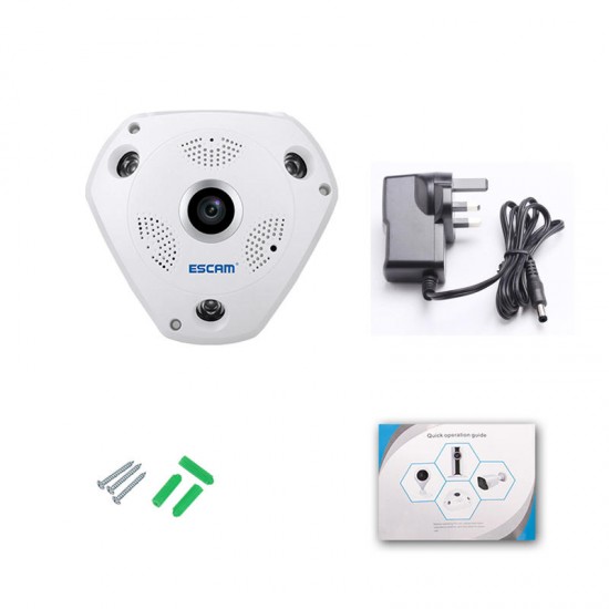 Fisheye Camera Support VR QP180 Shark 960P IP WiFi Camera 1.3MP 360 Degree Panoramic Infrared Night Vision Camera Fisheye Camera Support VR QP180 Shark 960P IP WiFi Camera 1.3MP 360 Degree Panoramic Infrared Night Vision Camera