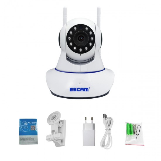 G01 HD 1080P 200WDual Antenna 1080P Pan/Tilt WiFi IR IP Camera Support ONVIF Two Way Talk Night Vision EU Plug G01 HD 1080P 200WDual Antenna 1080P Pan/Tilt WiFi IR IP Camera Support ONVIF Two Way Talk Night Vision EU Plug