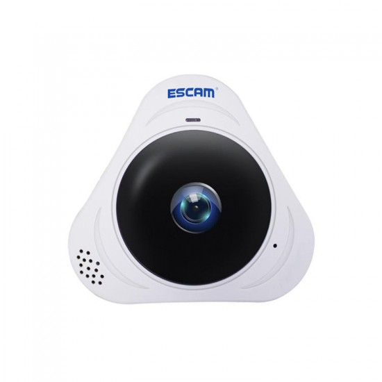 Q8 960P 1.3MP 360 Degree VR Fisheye WiFi IR Infrared IP Camera Two Way Audio Motion Detector