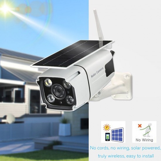 QF260 WIFI HD 1080P 2.0MP Wireless IP67 Outdoor Solar Battery Power Low Power Consumption PIR Surveillance Security Camera