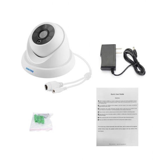 QH001 ONVIF H.265 1080P P2P IR Dome IP Camera Motion Detection with Smart Analysis Function