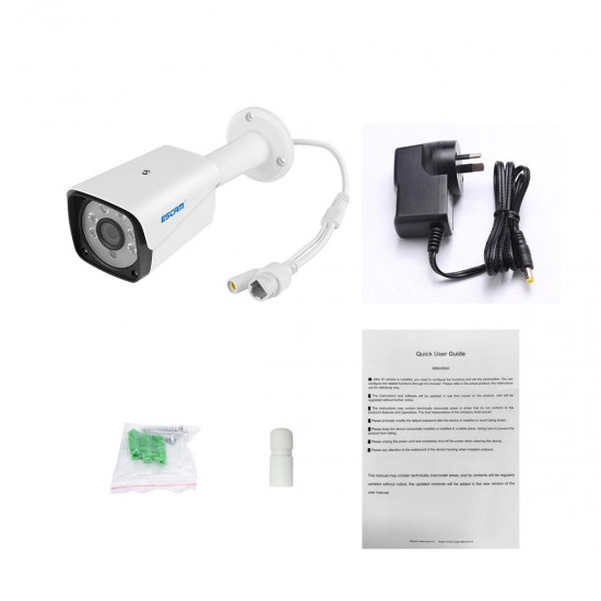 QH002 1080P HD IP Camera H.265 ONVIF IR Waterproof CCTV with Smart Analysis Function Camera QH002 1080P HD IP Camera H.265 ONVIF IR Waterproof CCTV with Smart Analysis Function Camera