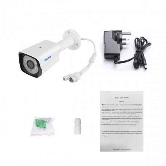 QH002 1080P HD IP Camera H.265 ONVIF IR Waterproof CCTV with Smart Analysis Function Camera