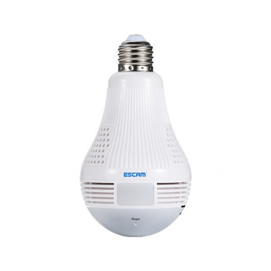 QP136 960P Bulb WIFI IP Security Camera 360 Degree Panoramic H.264 Infrared Indoor Mootion Detection