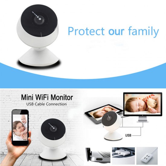 EU Plug WiFi IP 1080P Camera Infrared Home Security Camera Support 128G SD Card/ Motion Detect/ Night Vision/Two-Way Talk/ Cloud Storage EU Plug WiFi IP 1080P Camera Infrared Home Security Camera Support 128G SD Card/ Motion Detect/ Night Vision/Two-Way Talk/ Cloud Storage