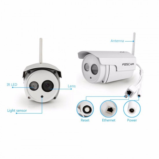 FI9803P 1.0 Megapixel HD 720P Wireless Outdoor Waterproof IP Camera P2P CMOS Night Vision 20m FI9803P 1.0 Megapixel HD 720P Wireless Outdoor Waterproof IP Camera P2P CMOS Night Vision 20m