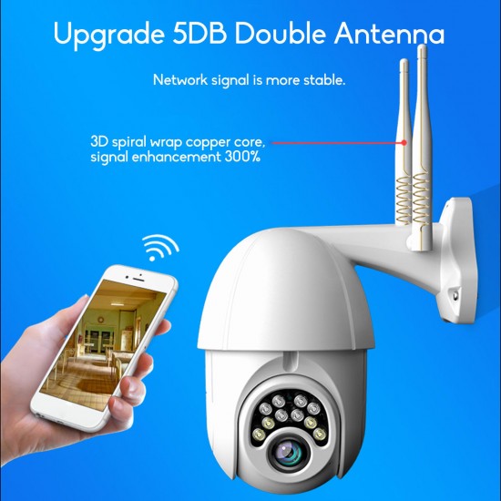 10LED 5X Zoom HD 2MP IP Security Camera WiFi Wireless 1080P Outdoor PTZ Waterproof Night Vision ONVIF 10LED 5X Zoom HD 2MP IP Security Camera WiFi Wireless 1080P Outdoor PTZ Waterproof Night Vision ONVIF
