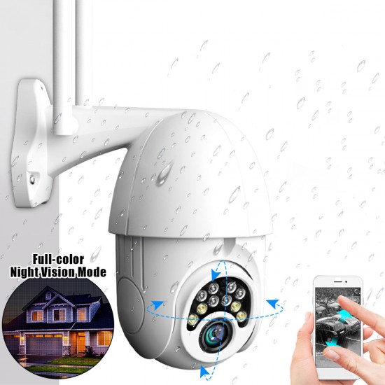 10LED 5X Zoom HD 2MP IP Security Camera WiFi Wireless 1080P Outdoor PTZ Waterproof Night Vision ONVIF