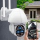 24 LED +3HD Lenses Full color 1080P Camera Night Vight 355° PTZ 4X Zoom Rotation Outdoor Camera IP66 Waterproof Movement Detection Two Way Audio Monitor 24 LED +3HD Lenses Full color 1080P Camera Night Vight 355° PTZ 4X Zoom Rotation Outdoor Camera IP66 Waterproof Movement Detection Two Way Audio Monitor