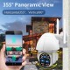 24 LED +3HD Lenses Full color 1080P Camera Night Vight 355° PTZ 4X Zoom Rotation Outdoor Camera IP66 Waterproof Movement Detection Two Way Audio Monitor 24 LED +3HD Lenses Full color 1080P Camera Night Vight 355° PTZ 4X Zoom Rotation Outdoor Camera IP66 Waterproof Movement Detection Two Way Audio Monitor