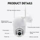 8 LED 1080P Waterproof Wireless Camera Outdoor IP Camera Wireless Camera WiFi Pan/Tilt Night Vision