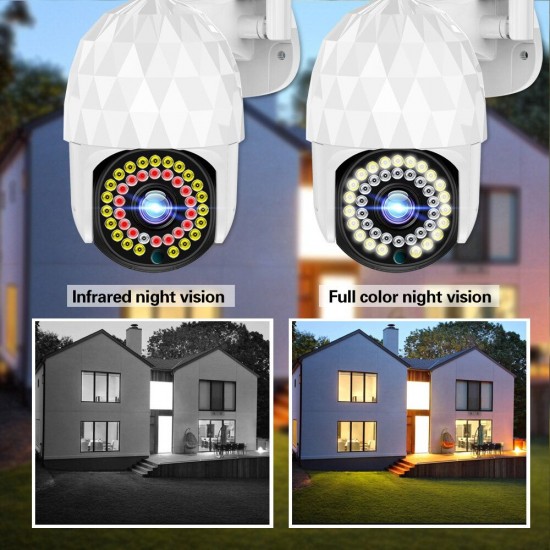 1080P 39 LED Outdoor PTZ IP Camera Two Way Audio Wifi Camera Auto Waterproof Night Vision CCTV Video Surveillance 1080P 39 LED Outdoor PTZ IP Camera Two Way Audio Wifi Camera Auto Waterproof Night Vision CCTV Video Surveillance