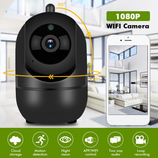 HD 1080P Wireless Security Wifi IP Camera 3.6mm 2MP Lens Night Vision Two Way Audio Smart Home Video Camera HD 1080P Wireless Security Wifi IP Camera 3.6mm 2MP Lens Night Vision Two Way Audio Smart Home Video Camera