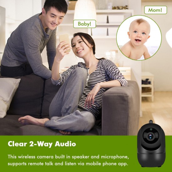 HD 1080P Wireless Security Wifi IP Camera 3.6mm 2MP Lens Night Vision Two Way Audio Smart Home Video Camera