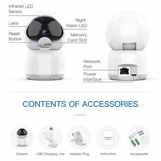HD 1MP 2MP 3MP WIFI IP Camera Pan & Tilt Infrared Night Vision Two Way Talk Security Camera HD 1MP 2MP 3MP WIFI IP Camera Pan & Tilt Infrared Night Vision Two Way Talk Security Camera