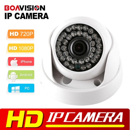 HD IP Camera 720P 1080P Indoor Dome Cam IR Lens 3.6mm 2MP IP CCTV Security Camera Network Onvif P2P