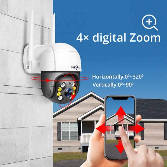 1080P Speed Dome WIFI Camera 2MP Outdoor Wireless PTZ IP Camera Cloud-SD Slot ONVIF 2-Way Audio Network CCTV Surveillance