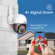 1080P Speed Dome WIFI Camera 2MP Outdoor Wireless PTZ IP Camera Cloud-SD Slot ONVIF 2-Way Audio Network CCTV Surveillance