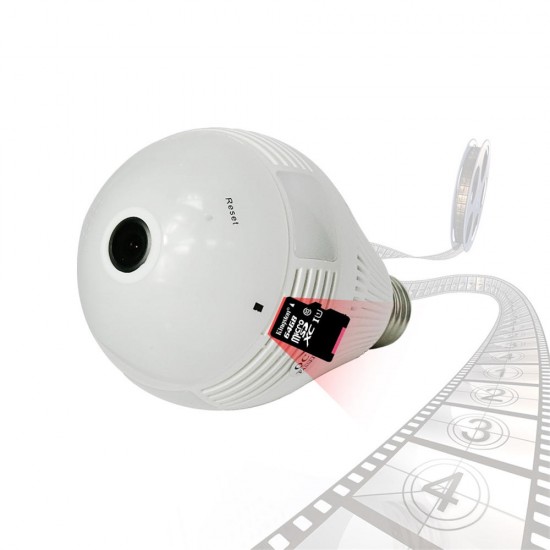 960P 1.3MP Bulb Light Wireless IP Camera Panoramic VR CCTV Home Security WiFi Camera 960P 1.3MP Bulb Light Wireless IP Camera Panoramic VR CCTV Home Security WiFi Camera