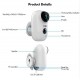 C10 1080P Wire-Free Rechargeable Battery CCTV WiFi IP Camera Outdoor IP65 Weatherproof Home Security Camera PIR Motion Alarm