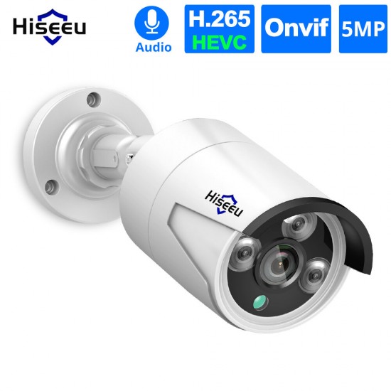 HB615 H.265 5MP Security IP Camera POE ONVIF Outdoor Waterproof IP66 CCTV P2P Video Camera