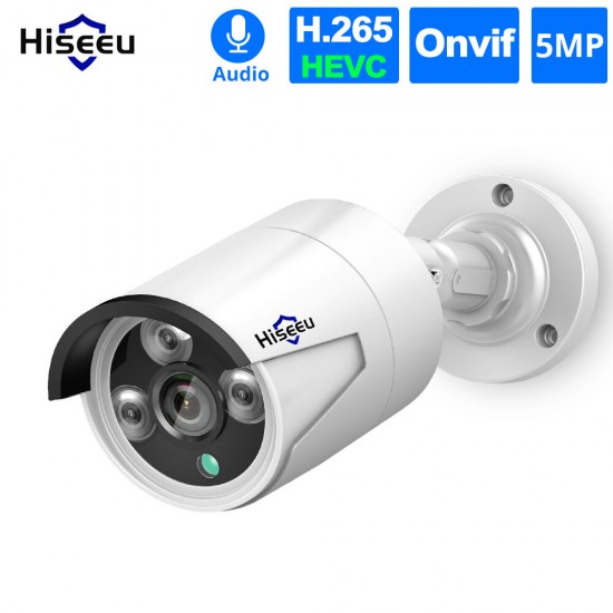 HB615 H.265 5MP Security IP Camera POE ONVIF Outdoor Waterproof IP66 CCTV P2P Video Camera