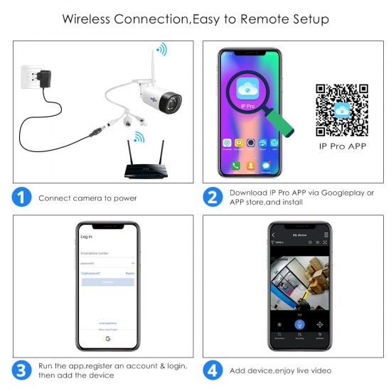 HD 1080P Wireless Outdoor Security IP Camera Weatherproof 2MP IP WiFi Outdoor Camera for CCTV Camera System HD 1080P Wireless Outdoor Security IP Camera Weatherproof 2MP IP WiFi Outdoor Camera for CCTV Camera System