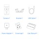 P20 1080P WiFi IP Security Camera Dual Light Source Work with Amazon Alexa Magnetic Suction LED Lamp P20 1080P WiFi IP Security Camera Dual Light Source Work with Amazon Alexa Magnetic Suction LED Lamp