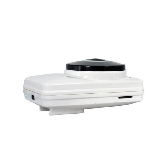 JM-106W 180 Degree Mini WiFi Panoramic IP Camera 720P Fisheye Network Audio Night Vision Camera