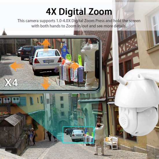 K38D Wireless 1080P HD IP Camera 4x Zoom Level 270 Degrees Vertical 90 Degrees Camera Night Vision Camera K38D Wireless 1080P HD IP Camera 4x Zoom Level 270 Degrees Vertical 90 Degrees Camera Night Vision Camera