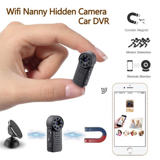 Mini WiFi Surveillance Camera 1080P HD With Magnetic Network Camera HD Exercise IP Camera