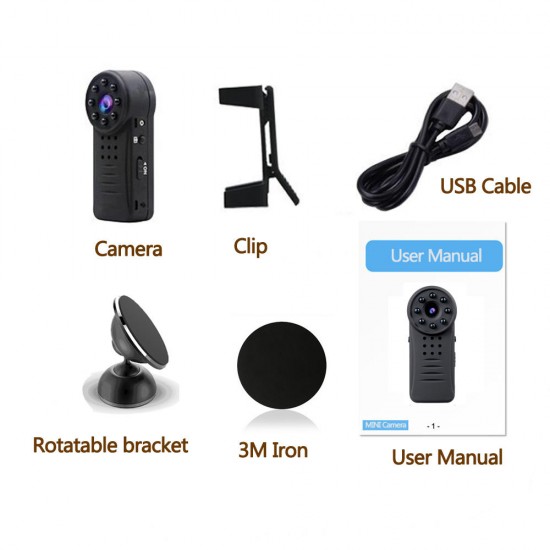 Mini WiFi Surveillance Camera 1080P HD With Magnetic Network Camera HD Exercise IP Camera Mini WiFi Surveillance Camera 1080P HD With Magnetic Network Camera HD Exercise IP Camera