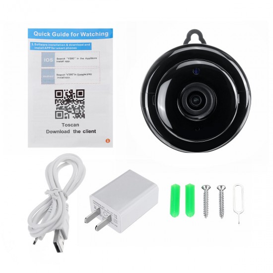 Mini Wifi 1080P HD Wireless IP Camera Infrared CCTV Night Vision Motion Detections Audio Motion Tracker 360 ° Home Security Mini Wifi 1080P HD Wireless IP Camera Infrared CCTV Night Vision Motion Detections Audio Motion Tracker 360 ° Home Security