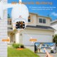 1080P Outdoor PTZ Wireless IP Camera TuyaSmart Mobile App with Two Way Audio CCTV Auto IR Night Vision Mini Dome Camera