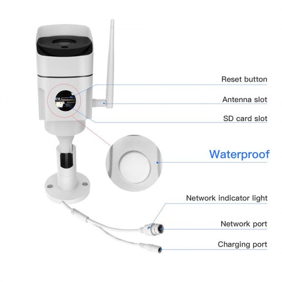1080P Outdoor Wireless Surveillance Home Security Camera WiFi Home Security Camera Waterproof Infrared Night Vision 1080P Outdoor Wireless Surveillance Home Security Camera WiFi Home Security Camera Waterproof Infrared Night Vision