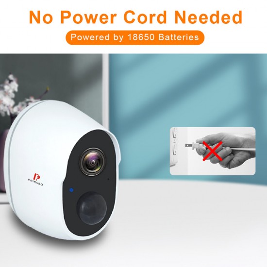 1080P Wireless Battery Powered IP CCTV Camera OutdoorIndoor Home Waterproof Security Rechargeable Wifi Battery Camera