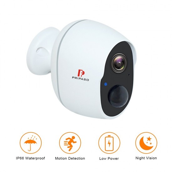 1080P Wireless Battery Powered IP CCTV Camera OutdoorIndoor Home Waterproof Security Rechargeable Wifi Battery Camera 1080P Wireless Battery Powered IP CCTV Camera OutdoorIndoor Home Waterproof Security Rechargeable Wifi Battery Camera