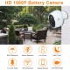 1080P Wireless Battery Powered IP CCTV Camera OutdoorIndoor Home Waterproof Security Rechargeable Wifi Battery Camera 1080P Wireless Battery Powered IP CCTV Camera OutdoorIndoor Home Waterproof Security Rechargeable Wifi Battery Camera